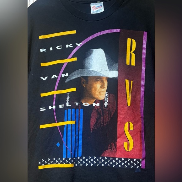 Vintage 90’s Ricky Van Shelton Country Music Single Stitch T-Shirt Men’s XL EUC - Picture 6 of 8